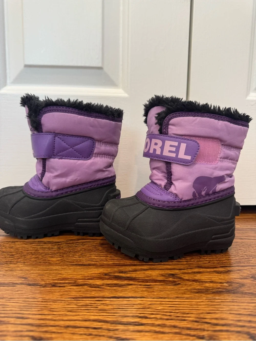 Kids Purple Winter Boots